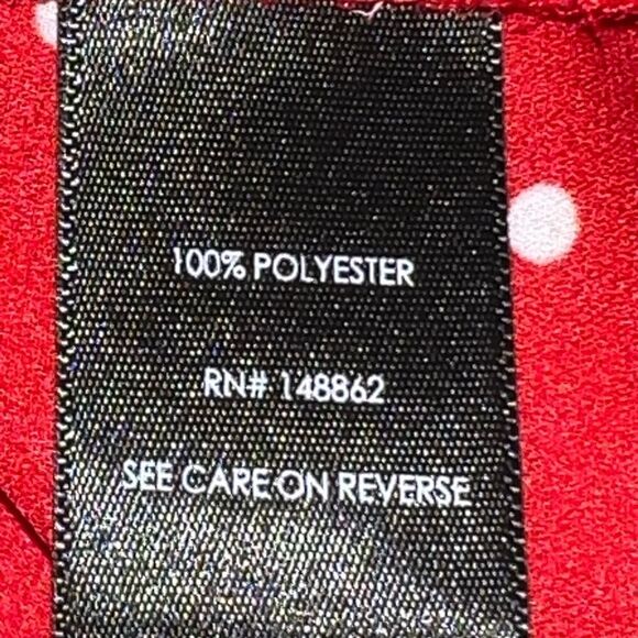 Torrid new pretty red blouse with tiny white polka dot design! - Picture 9 of 9